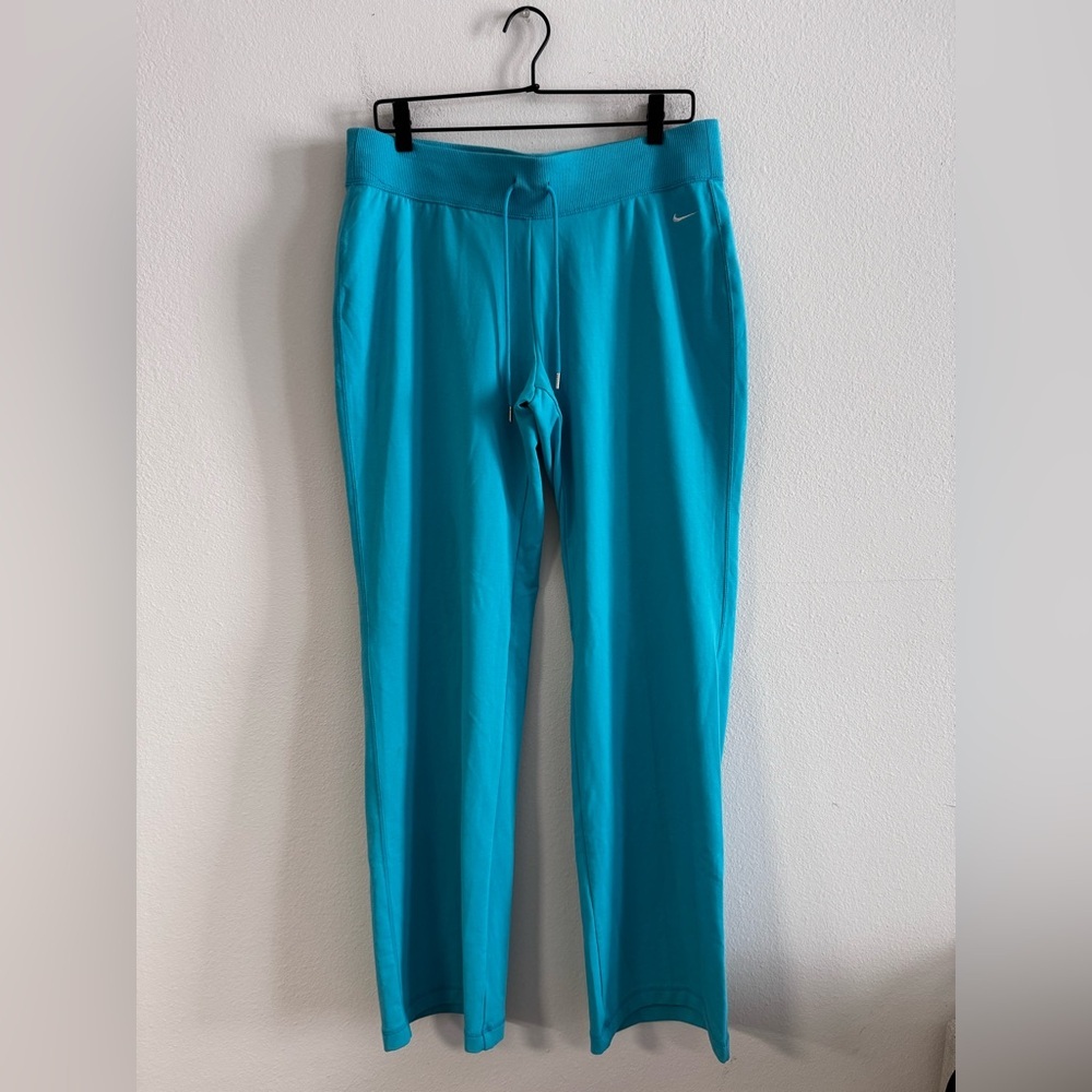 Nike Wide Leg Sweatpants L Turquoise